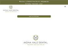 Tablet Screenshot of monavaledental.com.au